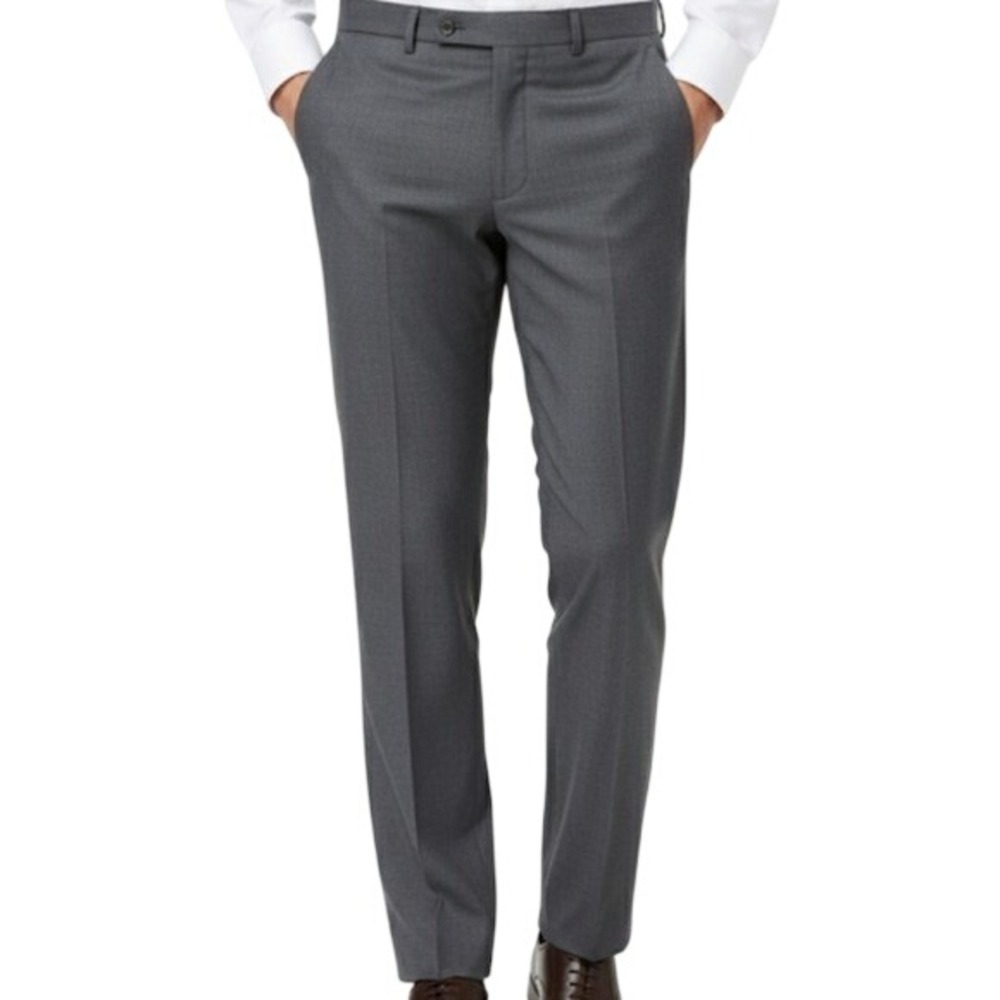 Jack Victor Riviera NWT Men Black Label Crew Pant Stretch Waist Wool Blend XL 44